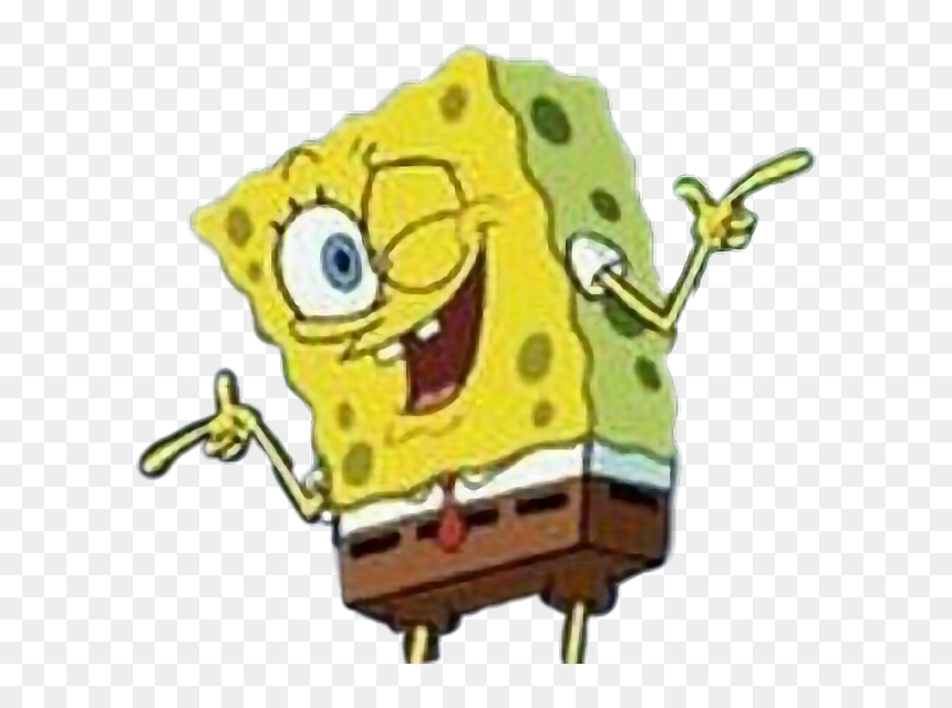 Spongebob Stickers Whatsapp Menes, HD Png Download - spongebob png