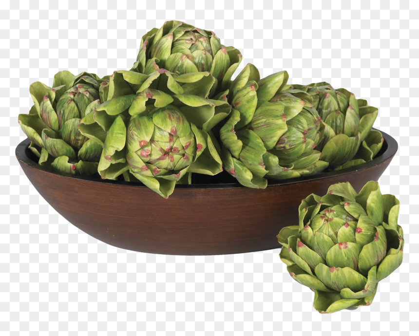 Artichokes In A Bowl, HD Png Download - plant png