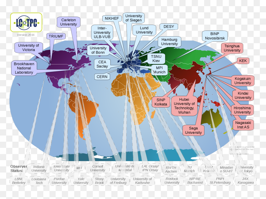 Synchrotron World Map, HD Png Download - world png