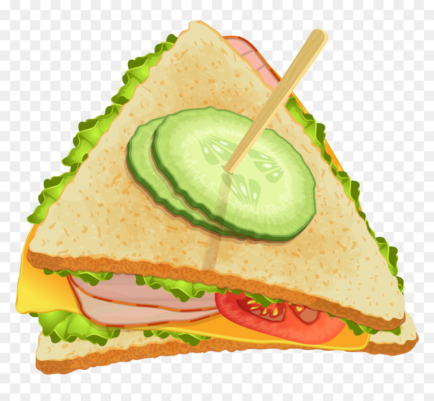 Sandwich Clipart Png, Transparent Png - food png
