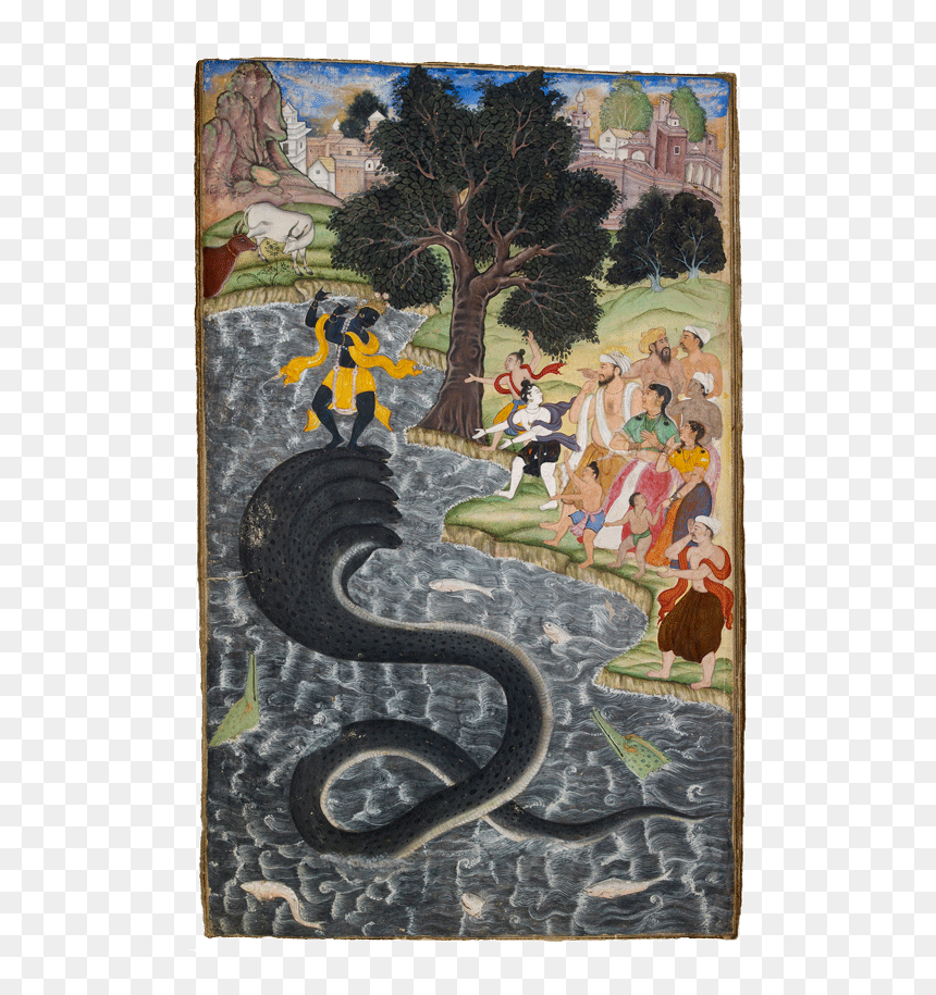 Mughal Krishna Kaliya, HD Png Download - krishna flute png