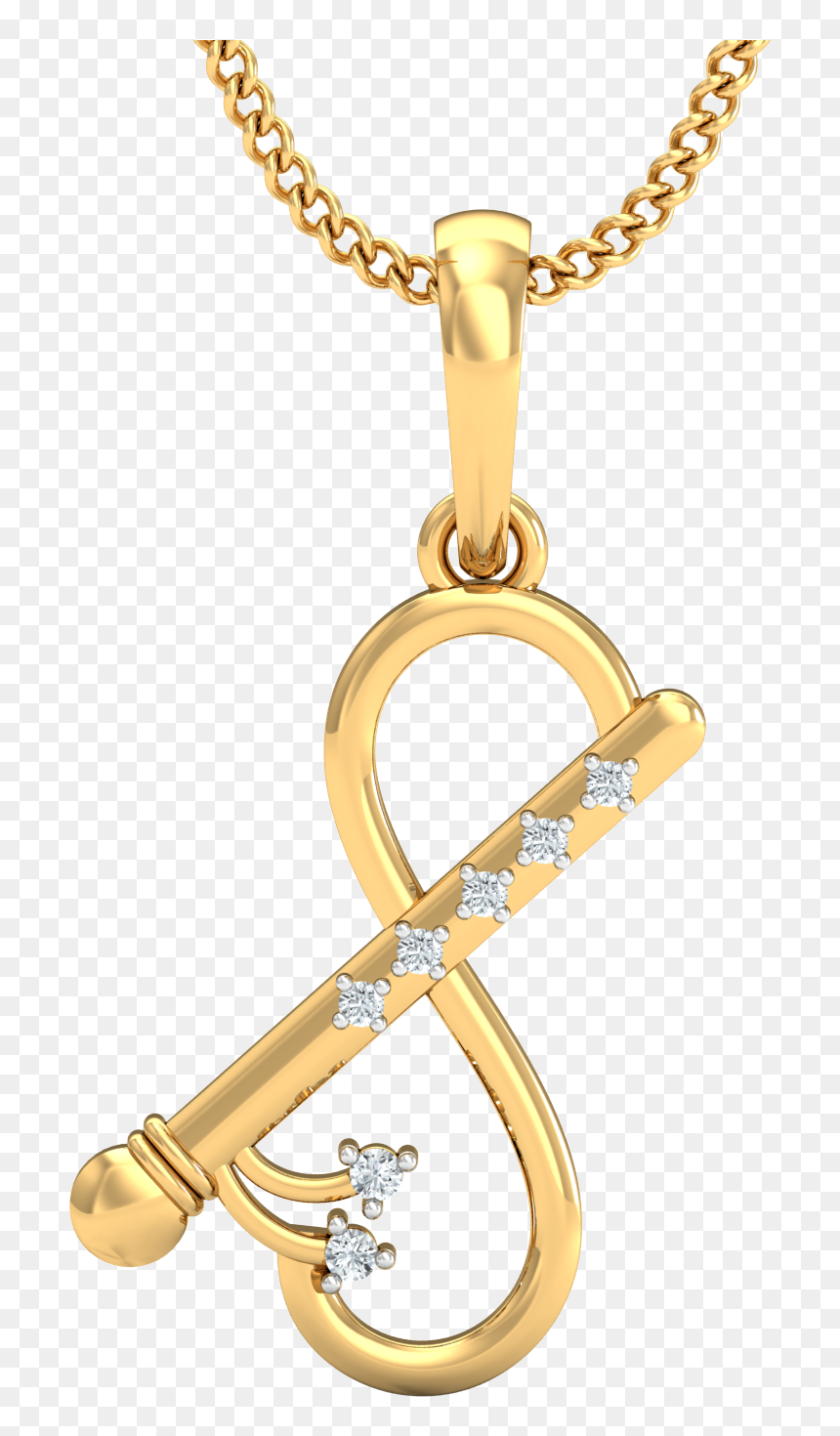 Gold Pendant Design For Male, HD Png Download - krishna flute png