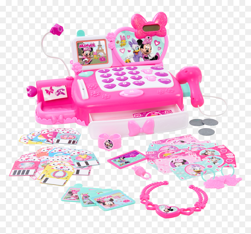 Minnie Mouse Shop N Scan Talking Cash Register, HD Png Download - walmart png