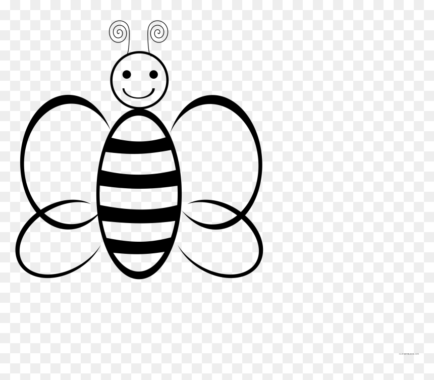 Beeblack And White, HD Png Download - honey png