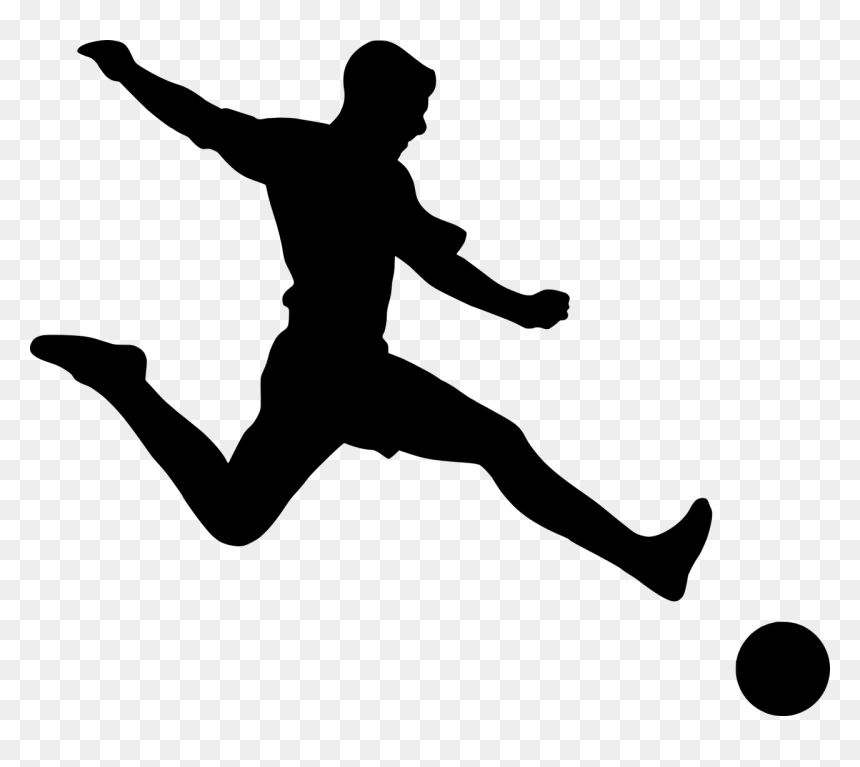 Football Silhouette, HD Png Download - football player png