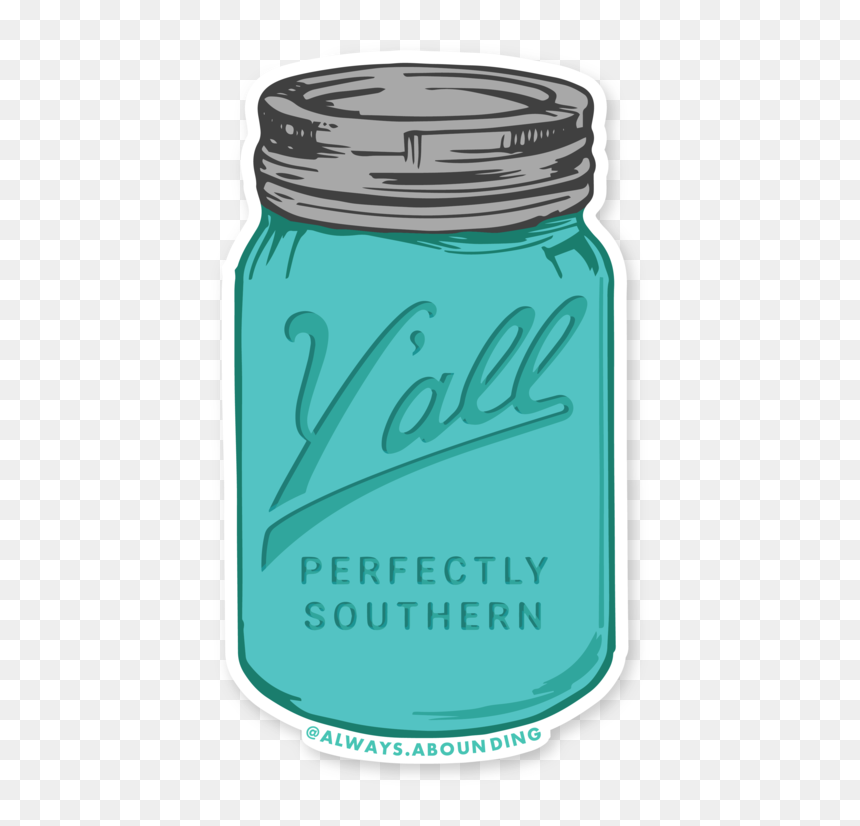 Glass Bottle, HD Png Download - mason jar png