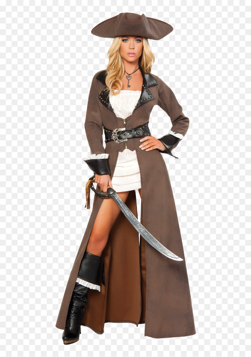 Women's Pirate Costumes, HD Png Download - pirate hat png