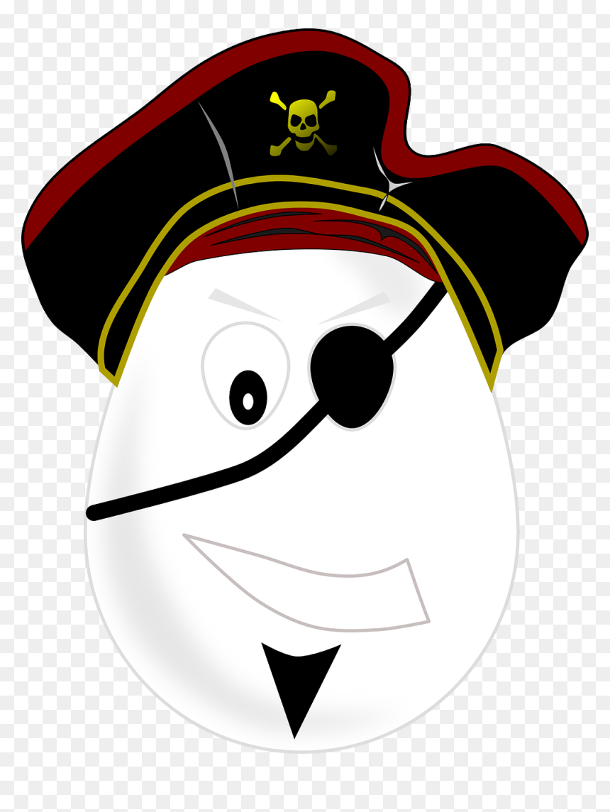 Pirate Egg, HD Png Download - pirate hat png