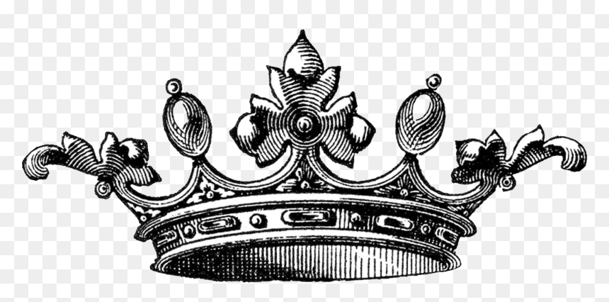 Crown Vector Vintage Png, Transparent Png - transparent crown png