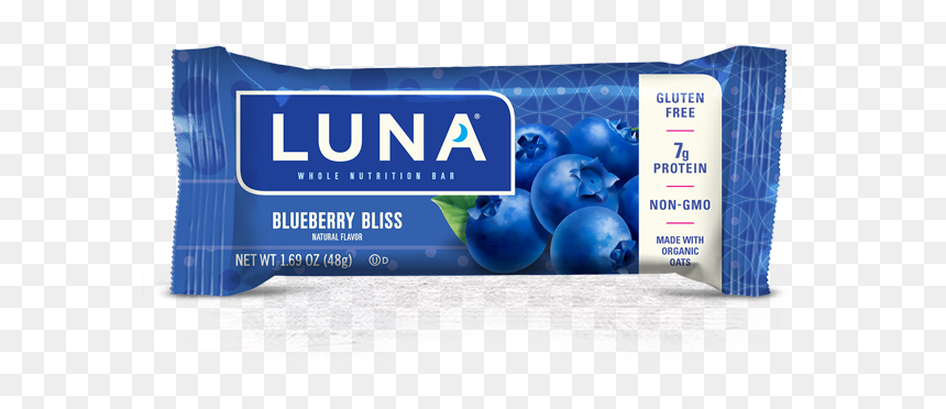 Luna Bar Nutz Over Chocolate, HD Png Download - blueberry png