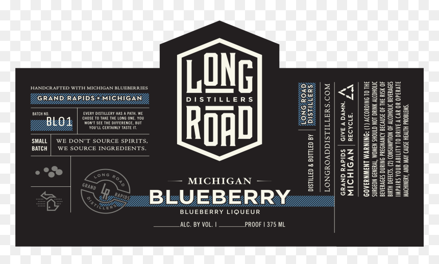 Long Road Distillers, HD Png Download - blueberry png
