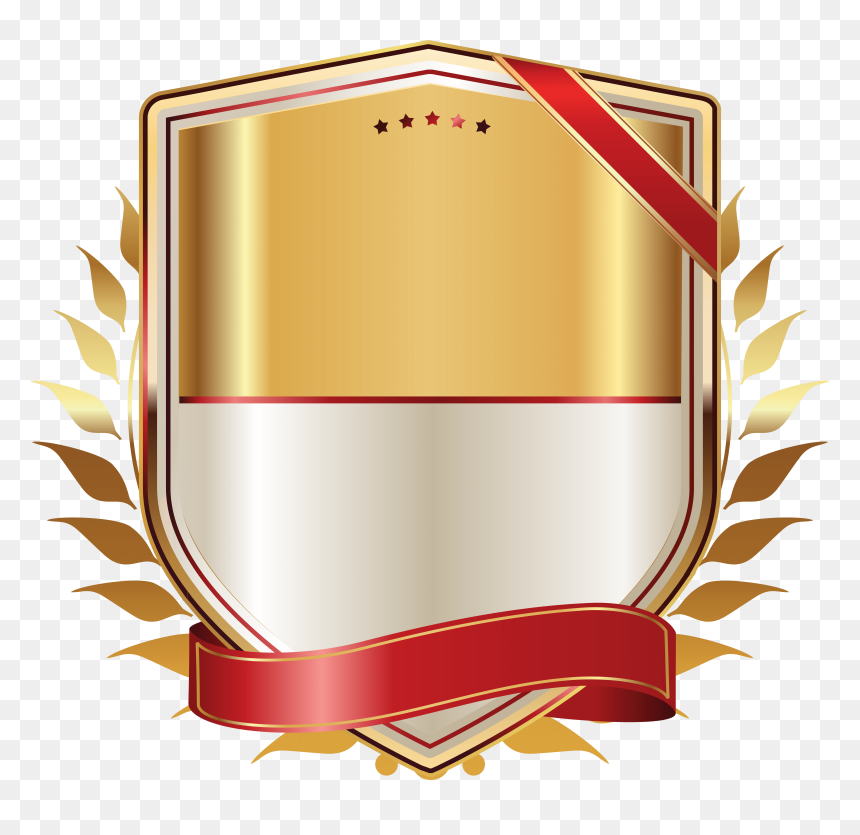 Golden Label With Gold Ribbon, HD Png Download - gold banner png