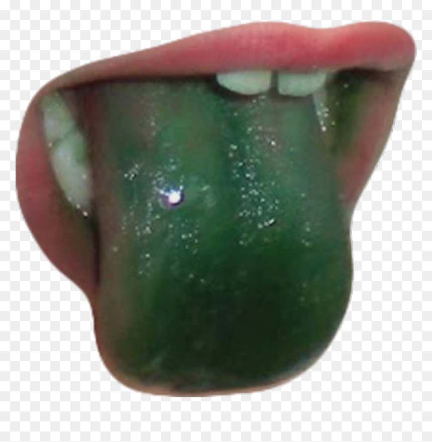 Green Png Polyvore, Transparent Png - tongue png