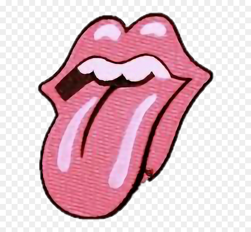 Rolling Stones Tongue Pink, HD Png Download - tongue png