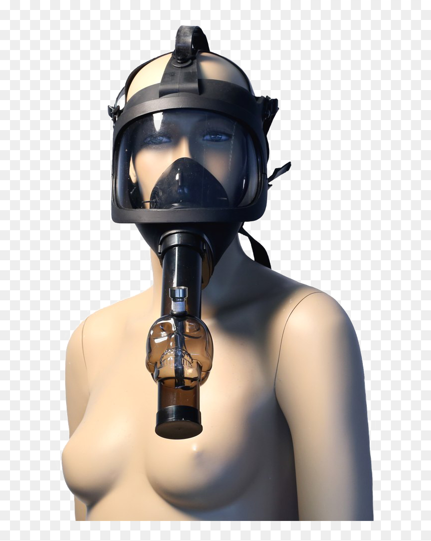 Gas Mask Bong Drawing, HD Png Download - gas mask png