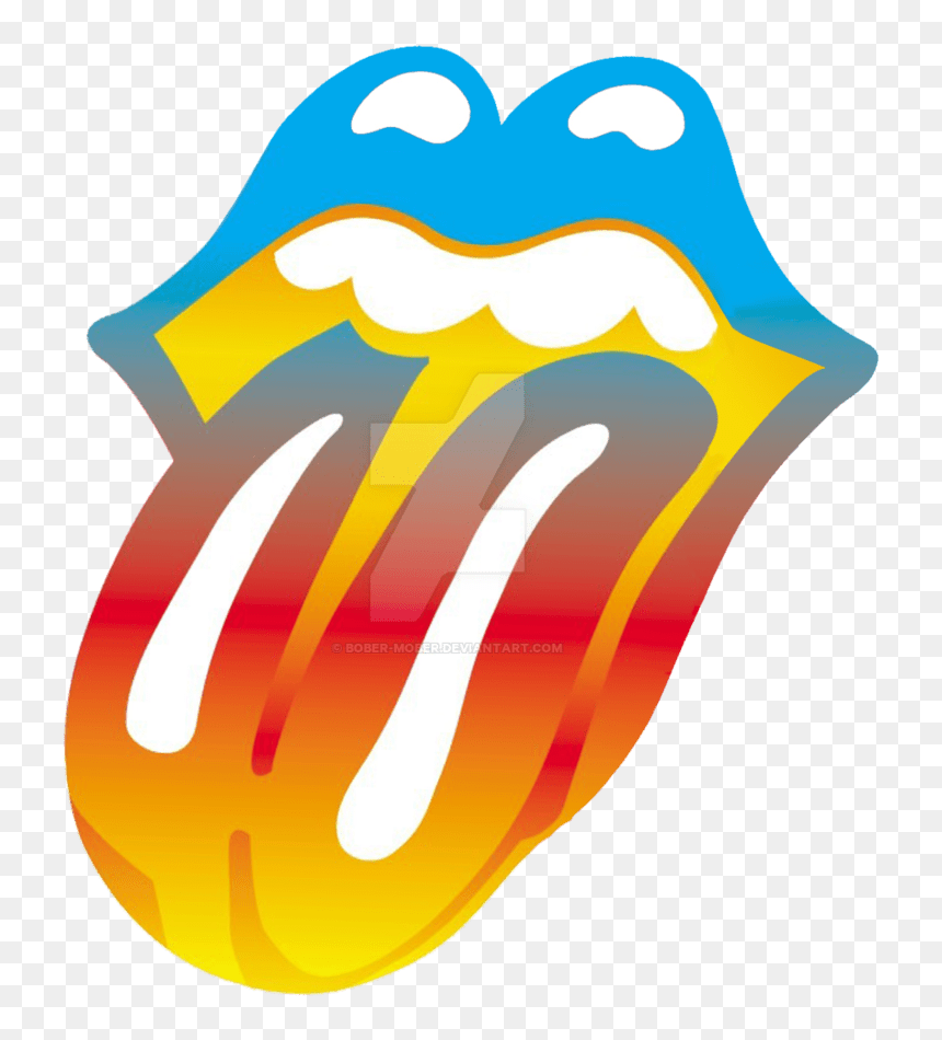 Cool Rolling Stones Logo, HD Png Download - tongue png