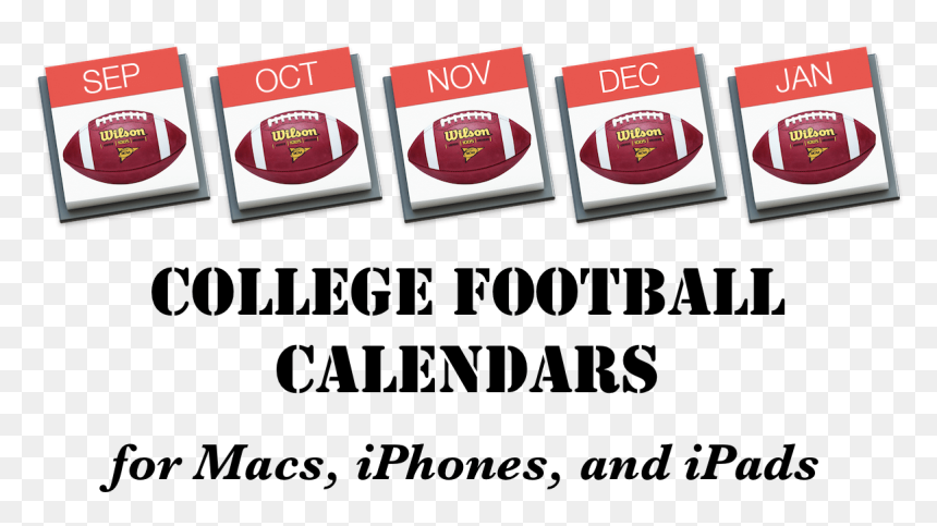 College Football Calendars For Macs, Iphones, And Ipads - Parallel, HD Png Download - 2016 calendar png file