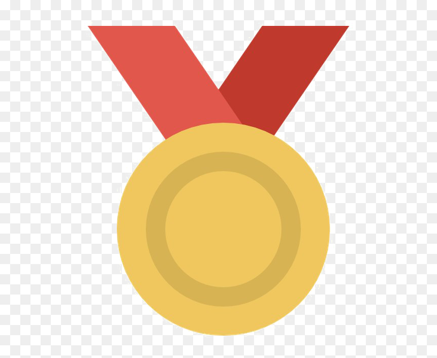 Medal Png Image Background - Gold Medal Icon .png, Transparent Png - golden medal png