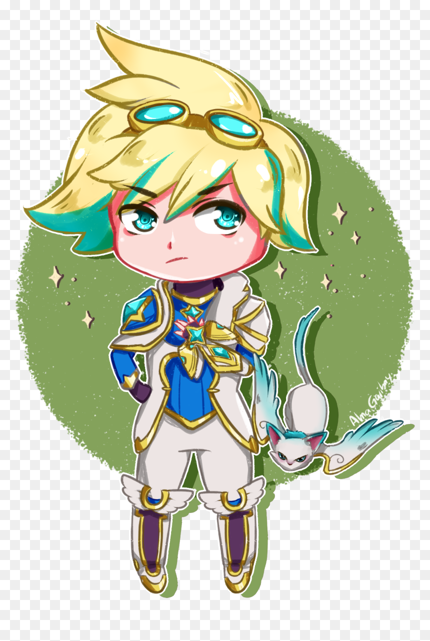 Chibi Star Guardian Ezreal By Almagkrueger Hd Wallpaper, HD Png Download - rammus png
