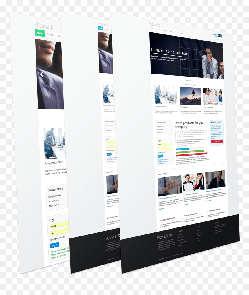 Responsive Joomla Template - Online Advertising, HD Png Download - blank check png