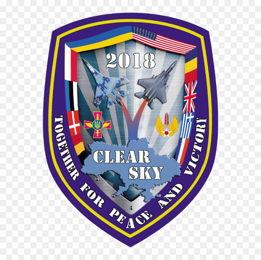 Ukraine Clear Sky 2018 Patch, HD Png Download - victory symbol png
