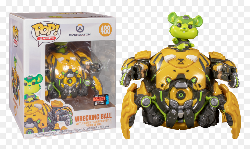 Overwatch Funko Pop Wrecking Ball, HD Png Download - overwatch title png