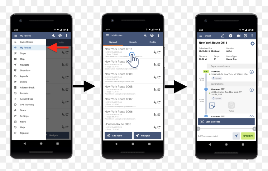 Navigation In Android App, HD Png Download - barcodes png