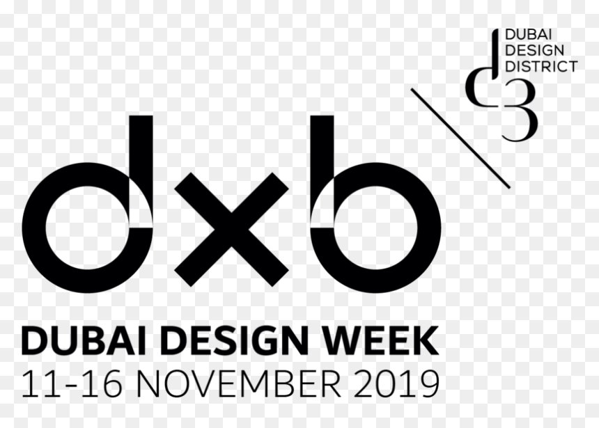 Dxbdw2019 Logo With Date Black 1 - Dubai Design Week Logo 2018, HD Png Download - this week png
