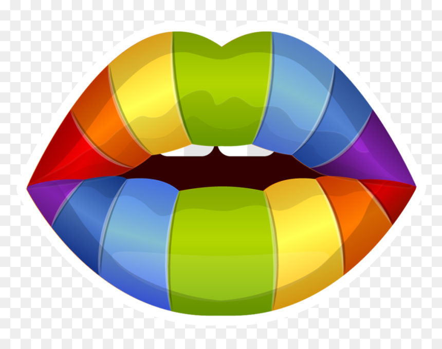 Transparent Lip Print Png - Sticker Lgbt, Png Download - lgbtq png
