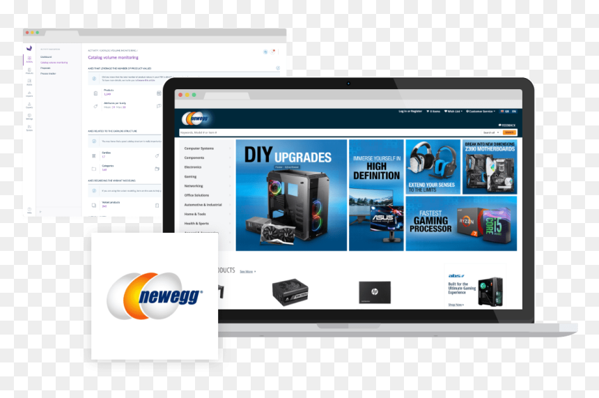Newegg-screen - Newegg, HD Png Download - newegg png