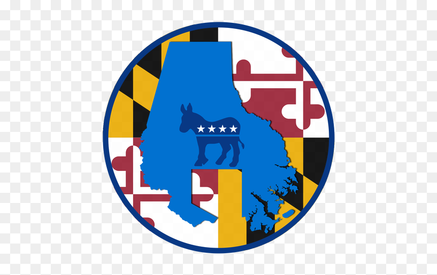 Picture - Maryland State Flag, HD Png Download - democrat symbol png