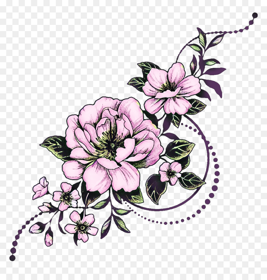 Sticker Design Flower Tattoo, HD Png Download - catalog png