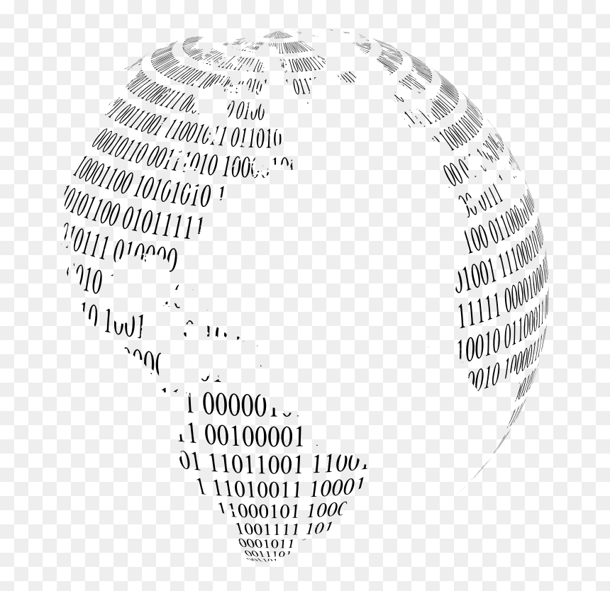 Binary Globe Png, Transparent Png - 3d globe png