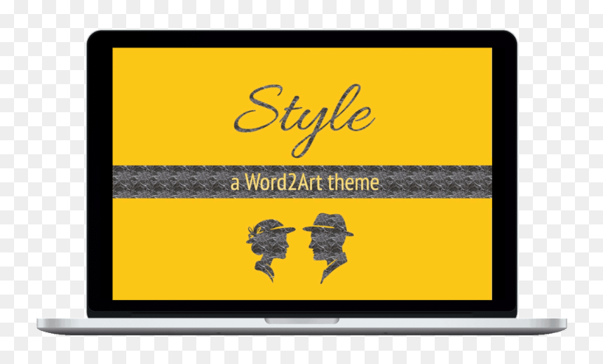 Style Landing Page Displayed On A Laptop - Display Device, HD Png Download - stylish png for editing