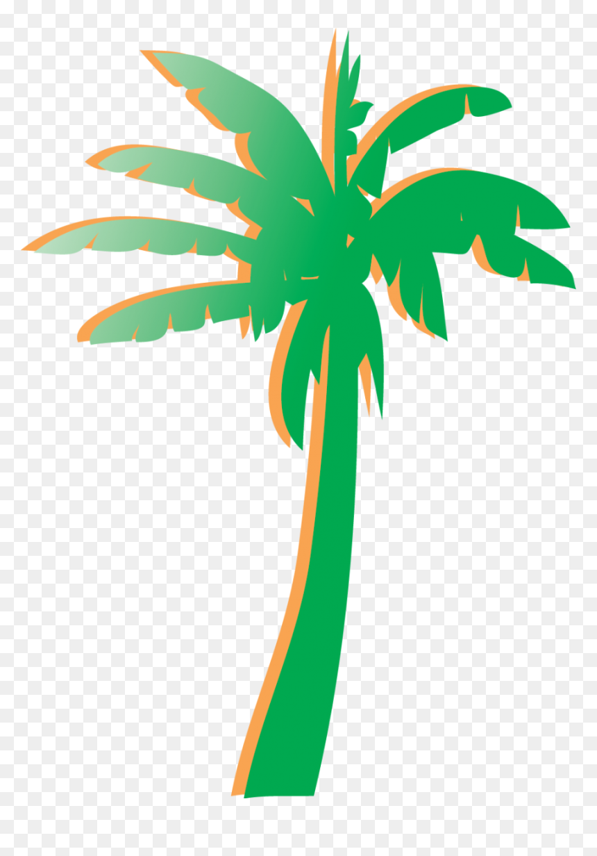 Palm Tree Graphic Png Jpg Library Stock - Green Lodging Florida, Transparent Png - green tree logo png