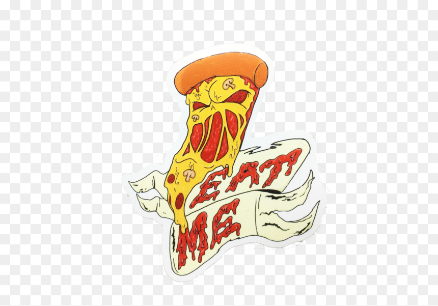 Eat Me Pizza Sticker, HD Png Download - evil eyeball png