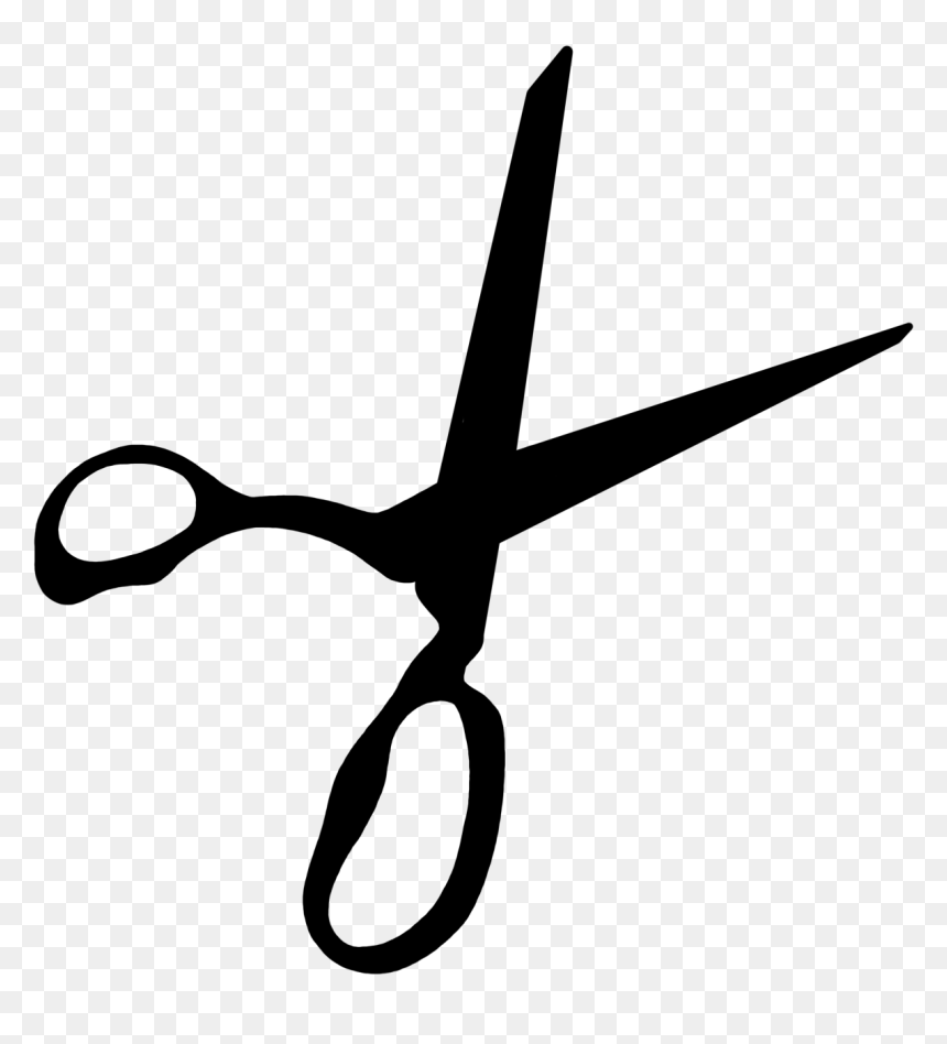 Silhouette, HD Png Download - scissors cutting png