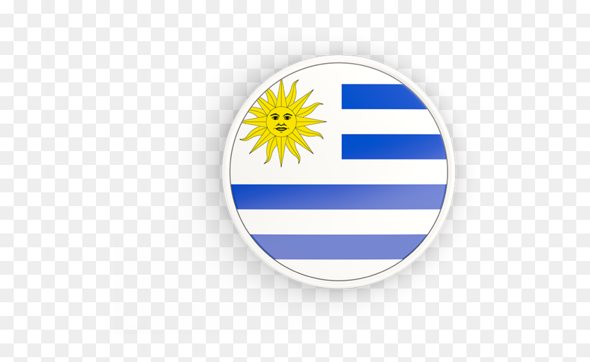 Round Icon With White Frame - Uruguay Round Flag, HD Png Download - round png images
