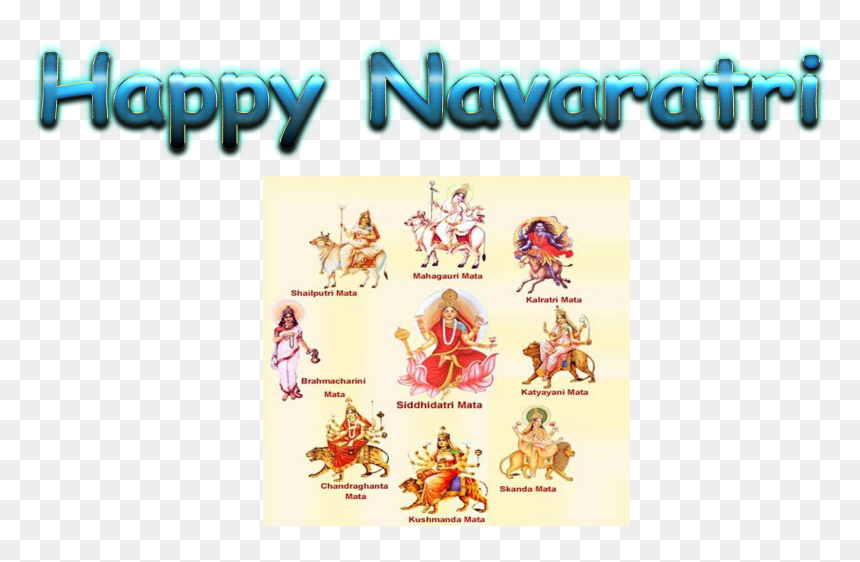 Happy Navaratri Png Hd Pics - Nav Durga Images Hd, Transparent Png - chandraghanta png