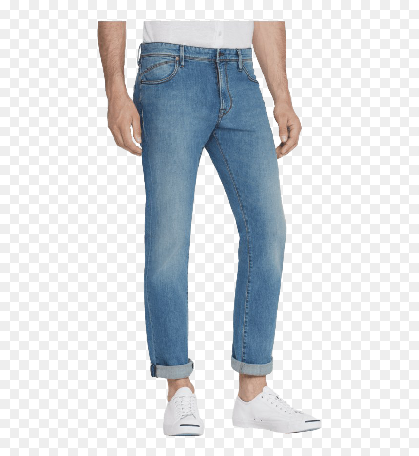 Blue,trunk,carpenter Jeans,shoe,abdomen - Jeans, HD Png Download - jeans button png