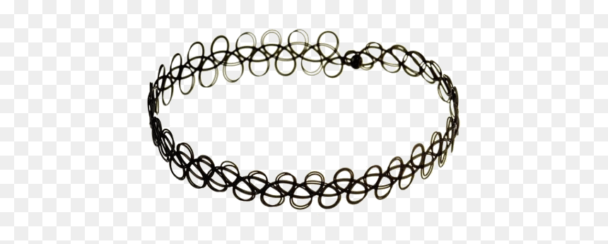 #choker, #neckless - Black Plastic Choker Necklace, HD Png Download - neckless png