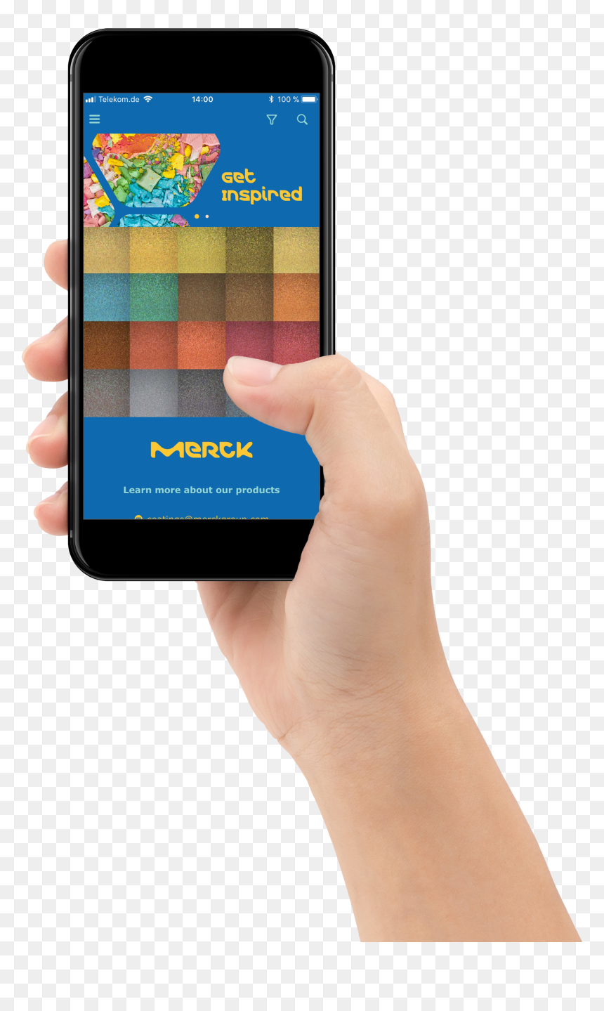 Smartphone, HD Png Download - color hand png