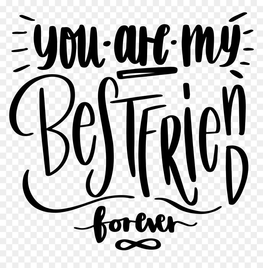 Calligraphy, HD Png Download - friends forever png text