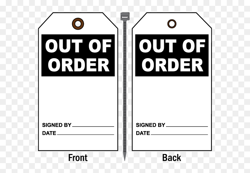 Out Of Order Tag, HD Png Download - tags design png