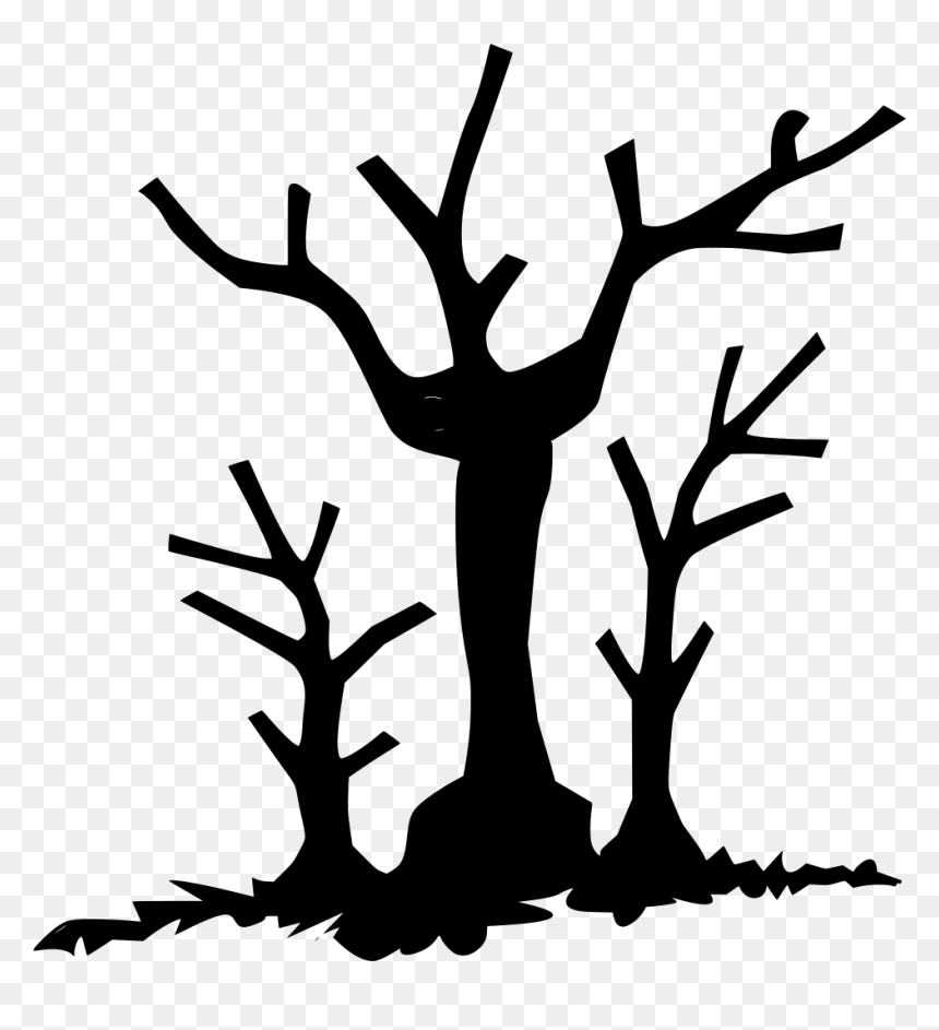 Silhouette, HD Png Download - dry tree branches png