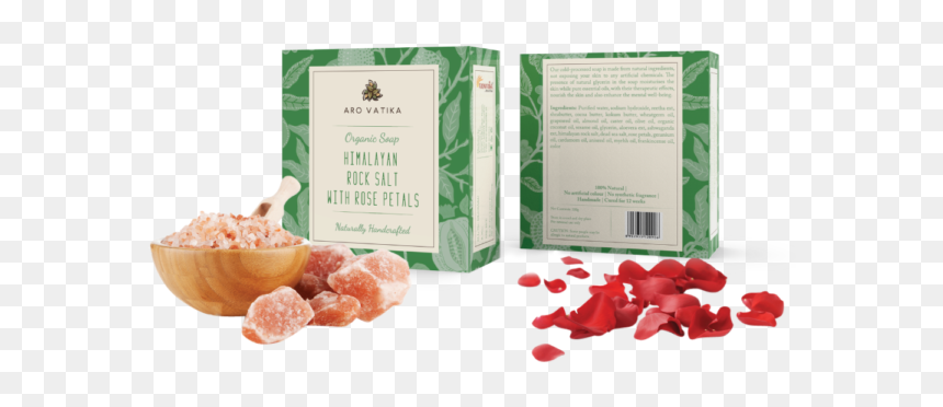 Himalayan Pink Salt And Rose Aro Vatika, HD Png Download - rose petals png images