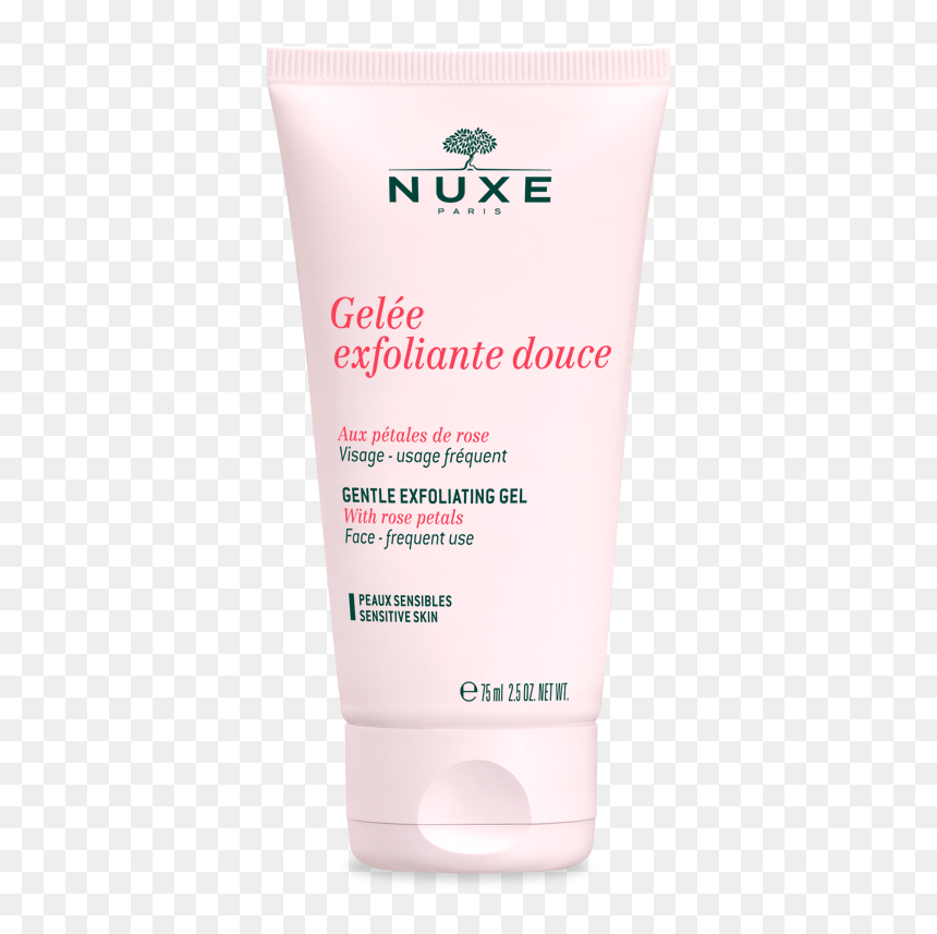 Facial Exfoliating Gel With Rose Petals "

 
 Data - Nuxe Clarifying Face&neck Sens, HD Png Download - rose petals png images