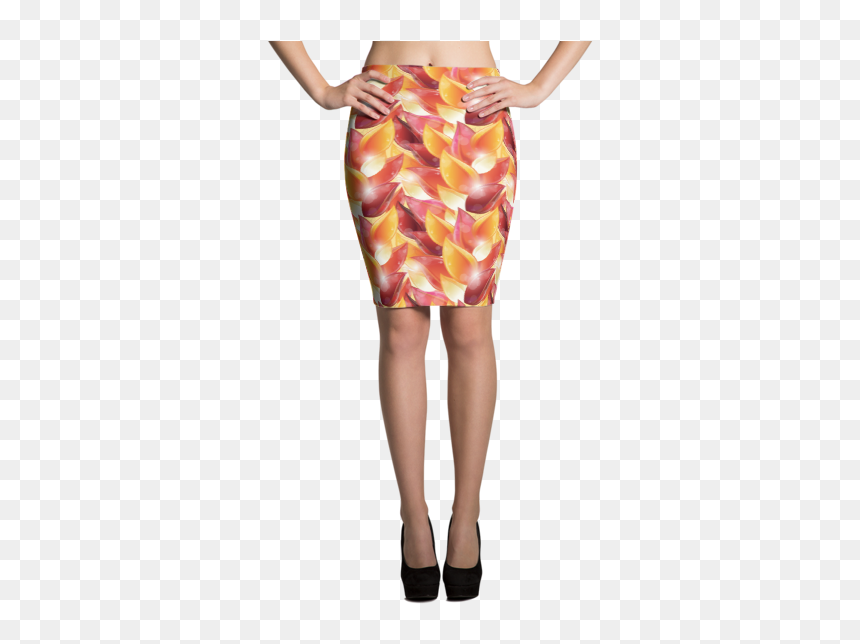 Rose Petals Pencil Skirt - Pencil Skirt, HD Png Download - rose petals png images
