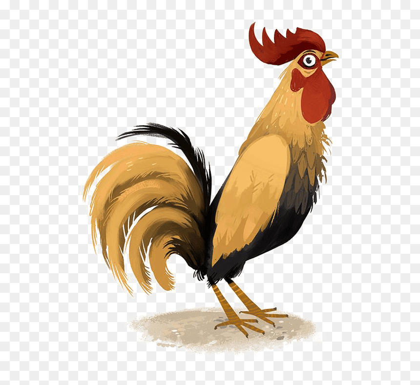 Rooster, HD Png Download - hen clipart png