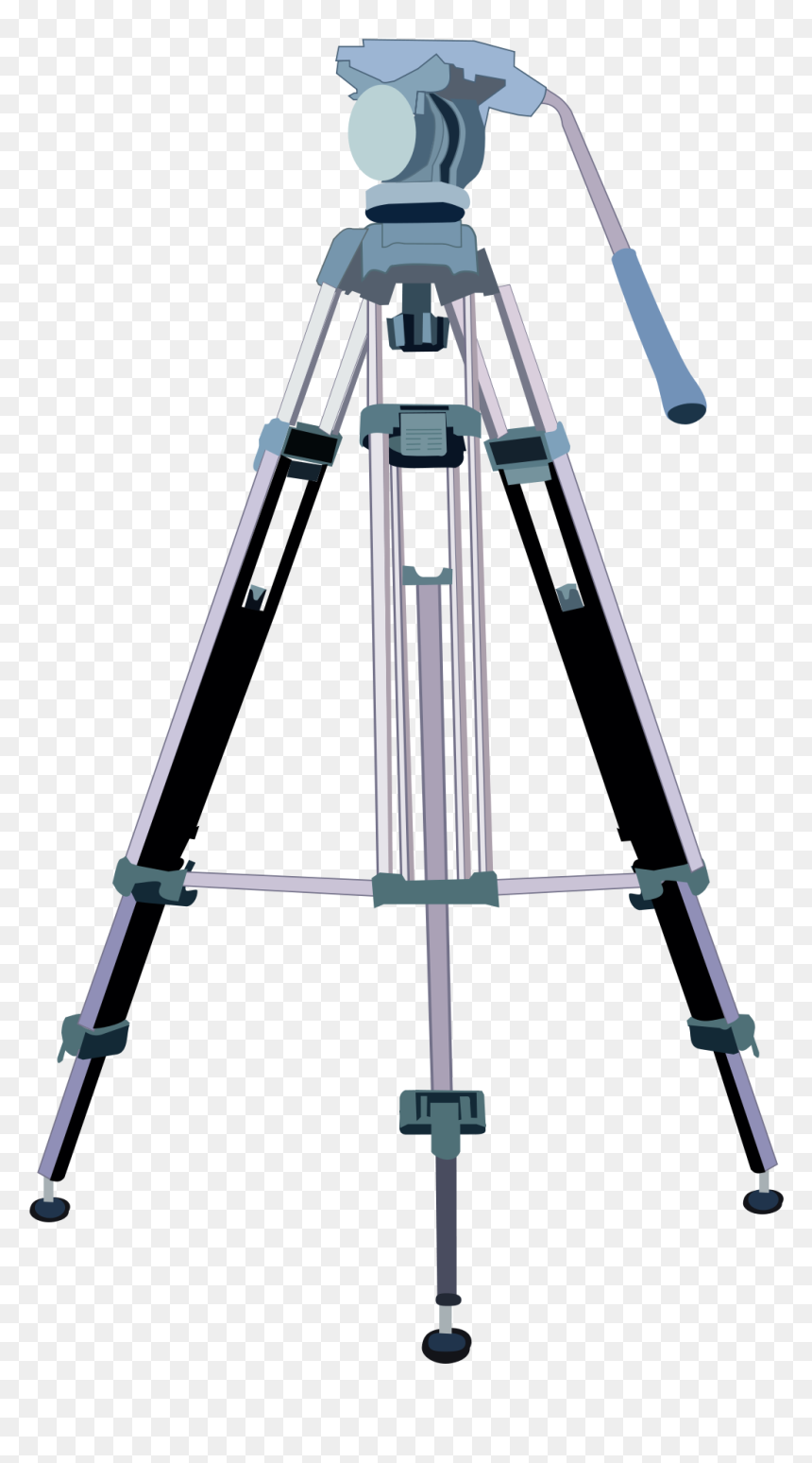 Video Camera Tripod, HD Png Download - camera tripod png